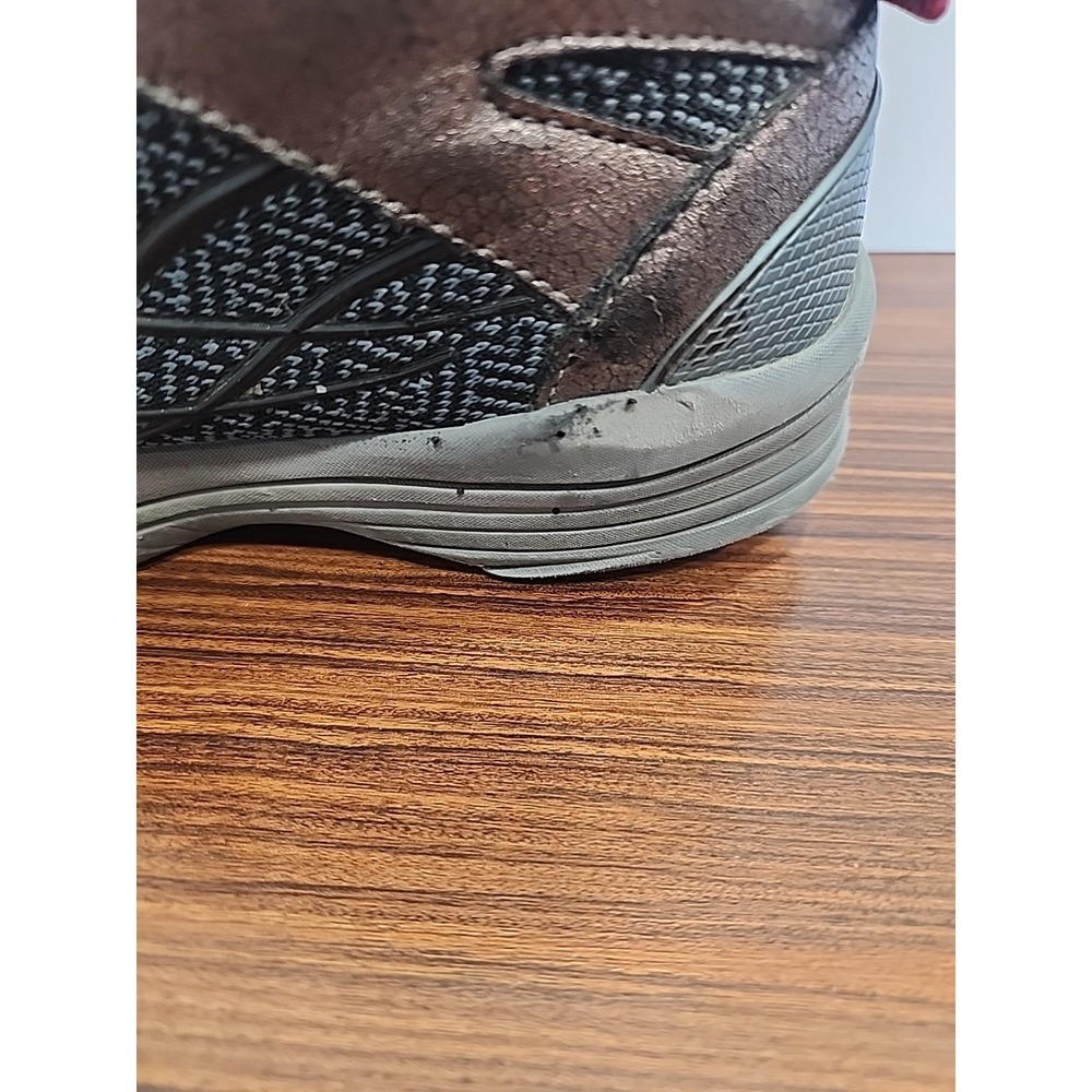 Bzees Hotshot Hiking Boots Womens 9.5 M Horizon Gray Fabric Comfort Gel Lace Up - Picture 6 of 11